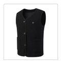 16 Areas Heated Vest Women Electric Heated Jackets Teddy Velvet V-neck USB Electric Temperature Control Winter Thermal Warm Vest