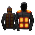 Self Heated Jacket Men Women Sweatshirts Hoodies 17 Areas USB Heated Clothing Winter Thermal Skiing Camping Hiking Sweatshirts