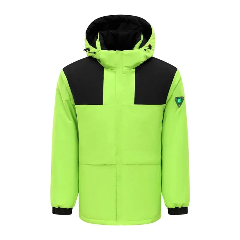 Smart Graphene Heating Jacket Couple Style USB Charging Intelligent Thermal Clothing with Temperature Display Cross-Border