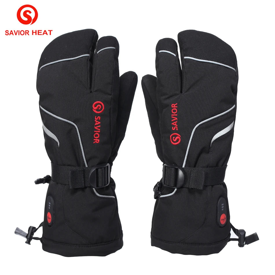 Men's & Women's Heated Ski Gloves – Waterproof, Touchscreen
