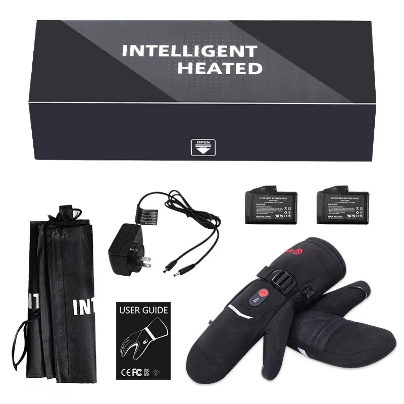 Men's & Women's Heated Ski Gloves – Waterproof, Touchscreen