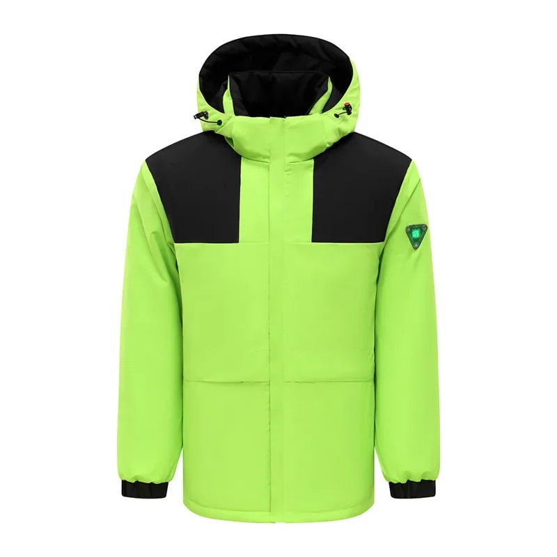 Smart Graphene Heating Jacket Couple Style USB Charging Intelligent Thermal Clothing with Temperature Display Cross-Border