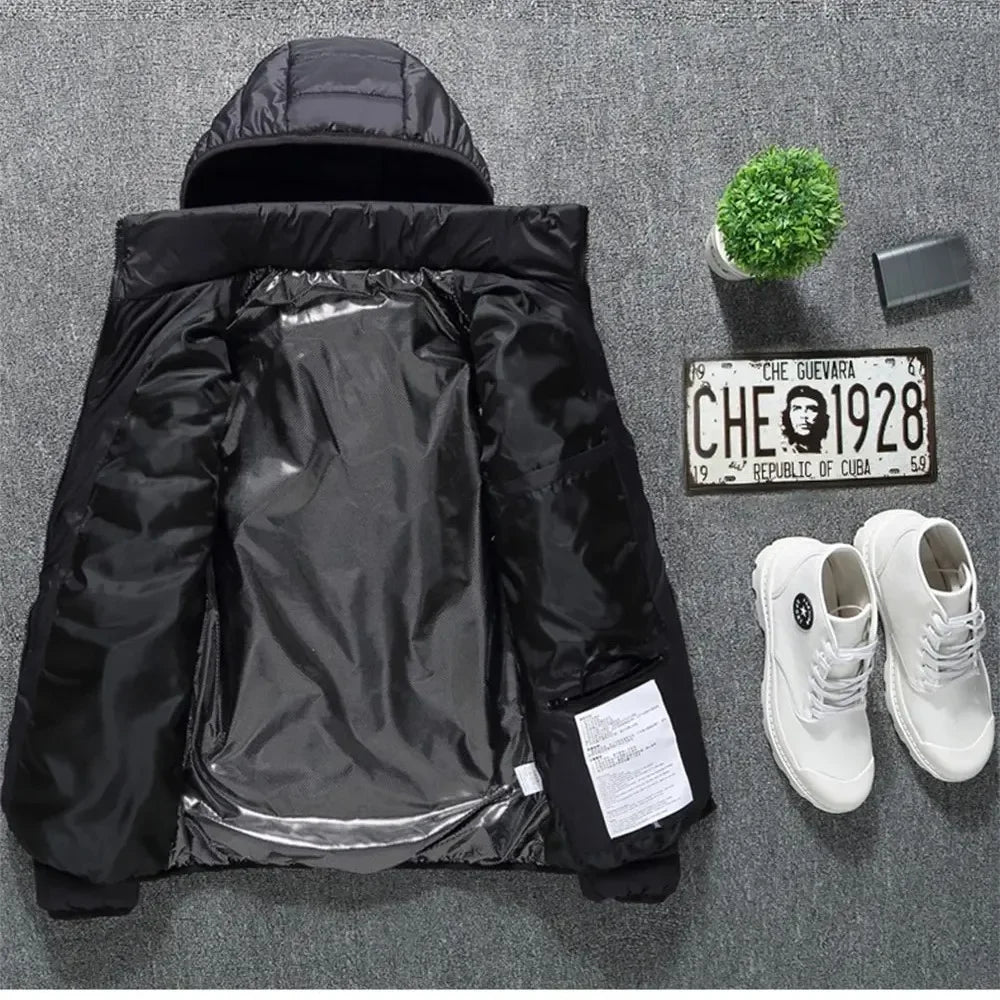 Heated Jacket Men Women USB Self Heated Clothing Washed Cotton Warm Coats Winter Thermal Skiing Camping Hiking Jacket 2-21 Areas