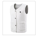 16 Areas Heated Vest Women Electric Heated Jackets Teddy Velvet V-neck USB Electric Temperature Control Winter Thermal Warm Vest