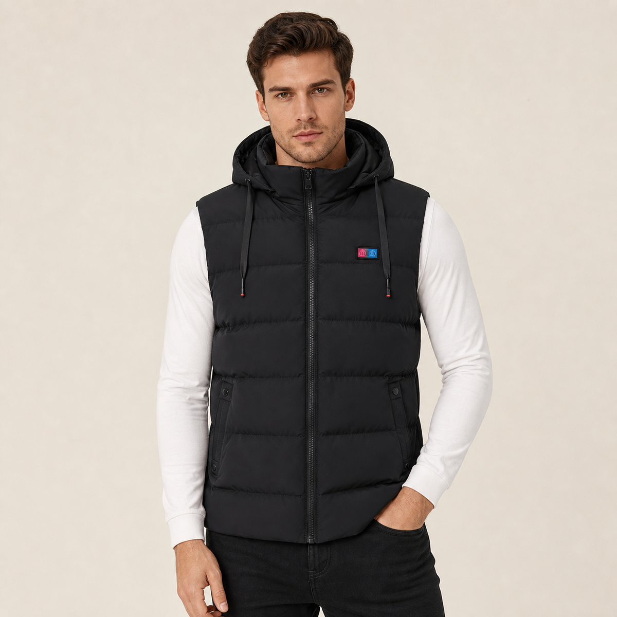 Men's Heated Vest – 11 Heating Zones, Black – image 1