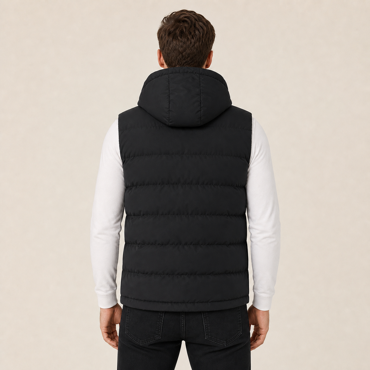Men's Heated Vest – 11 Heating Zones, Black – image 2