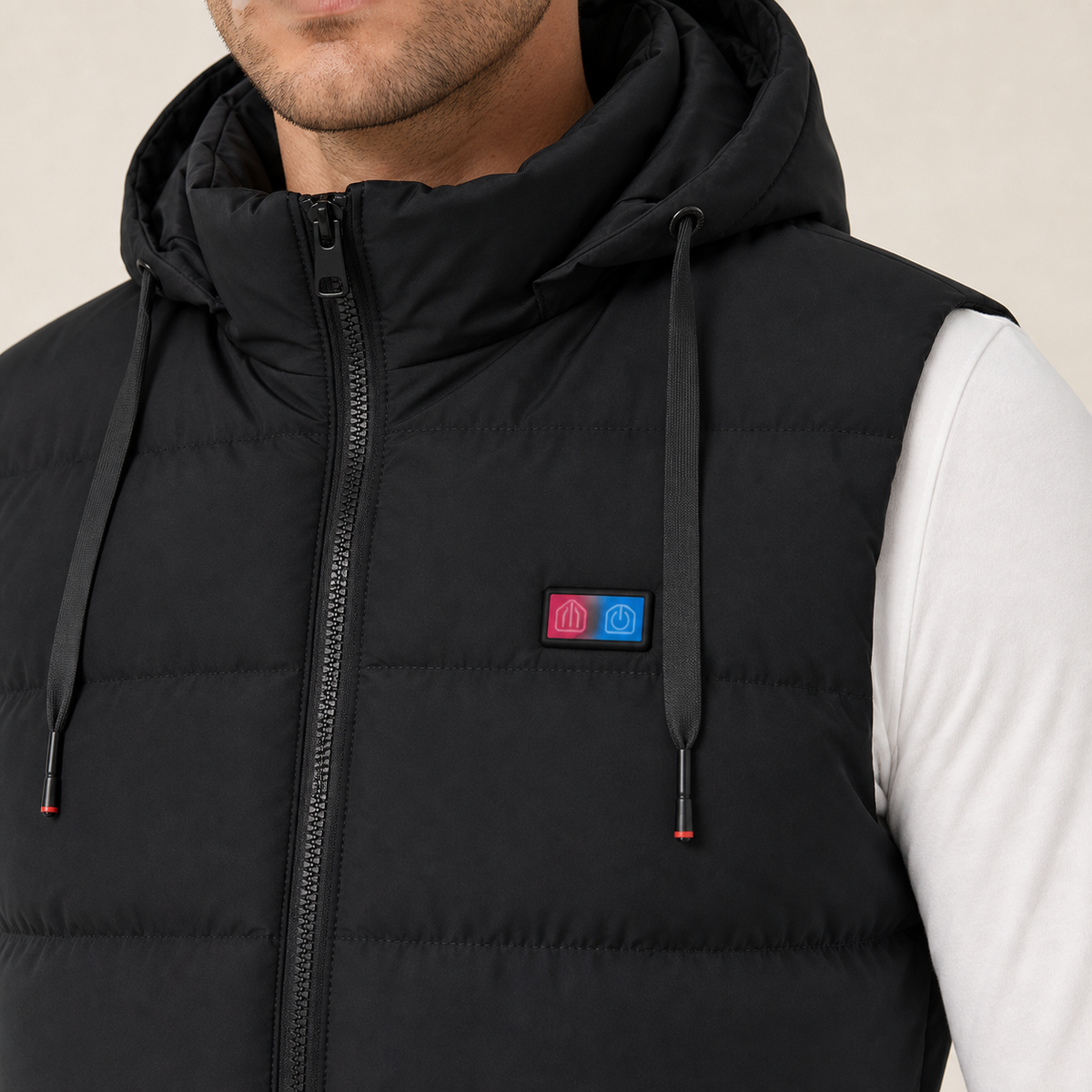 Men's Heated Vest – 11 Heating Zones, Black – image 3