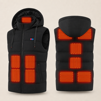 Men's Heated Vest – 11 Heating Zones, Black – image 5