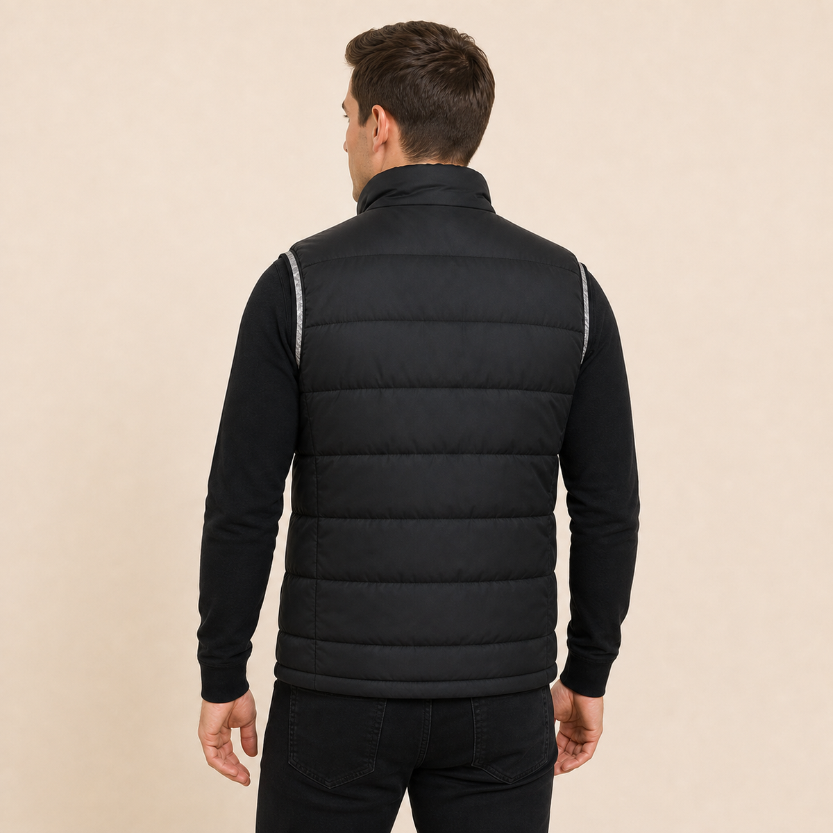 Men's Heated Vest – 9 Heating Zones, Black – image 2