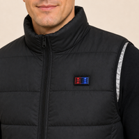 Men's Heated Vest – 9 Heating Zones, Black – image 3