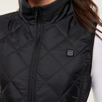 Women's Heated Vest – 4 Heating Zones, Black – image 3