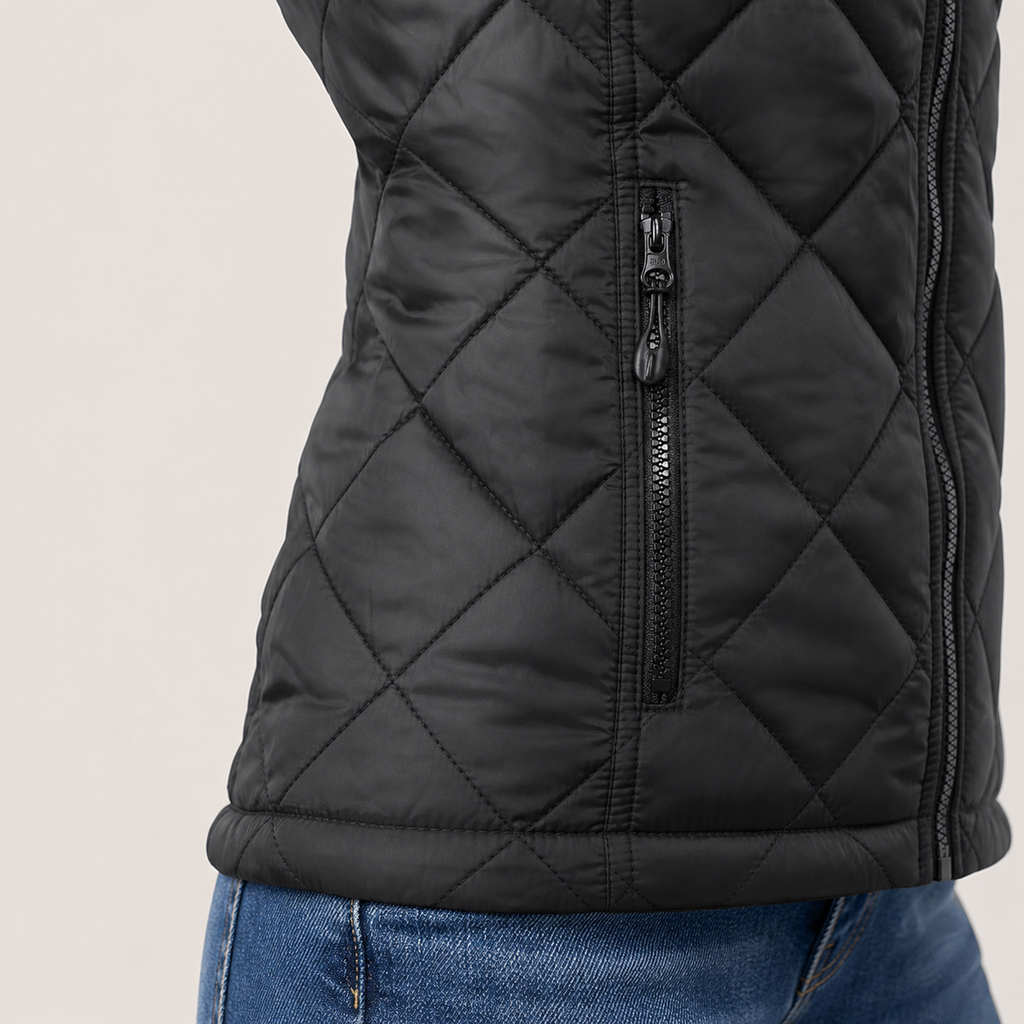 Women's Heated Vest – 4 Heating Zones, Black – image 4