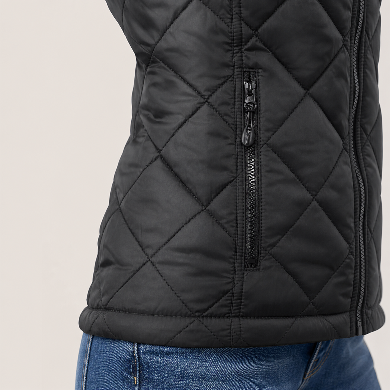 Women's Heated Vest – 4 Heating Zones, Black – image 4