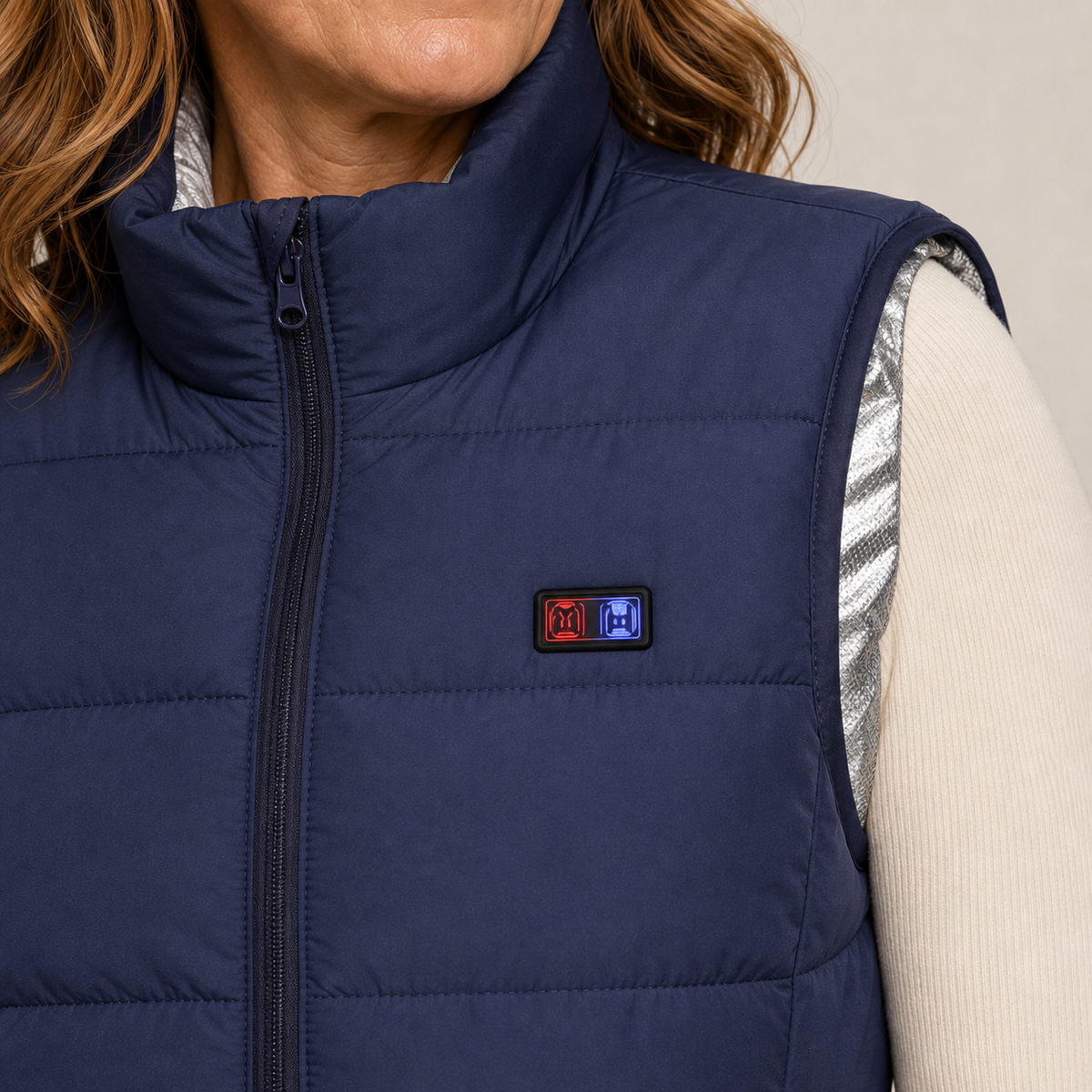 Women's Heated Vest – Blue – image 3