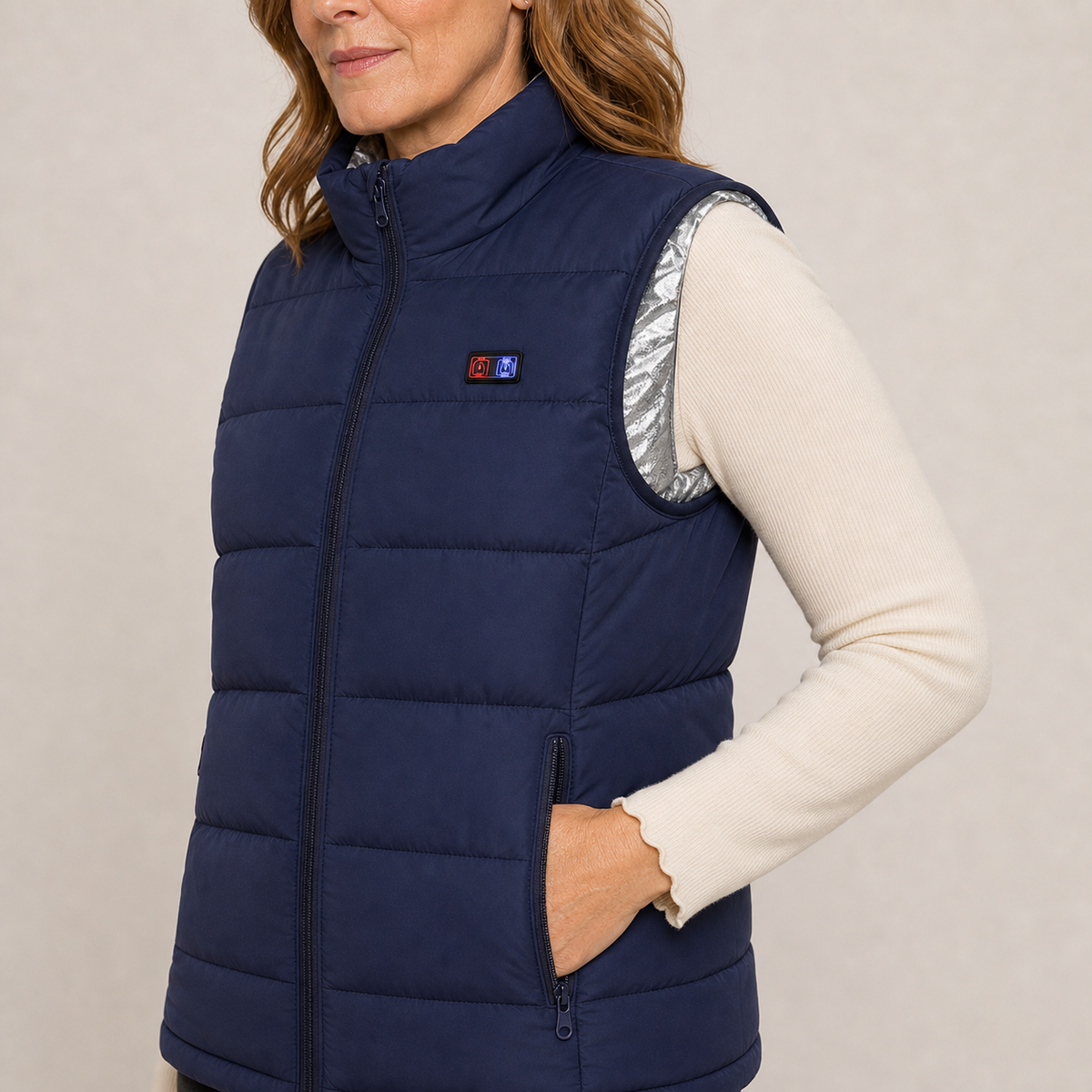 Women's Heated Vest – Blue – image 4