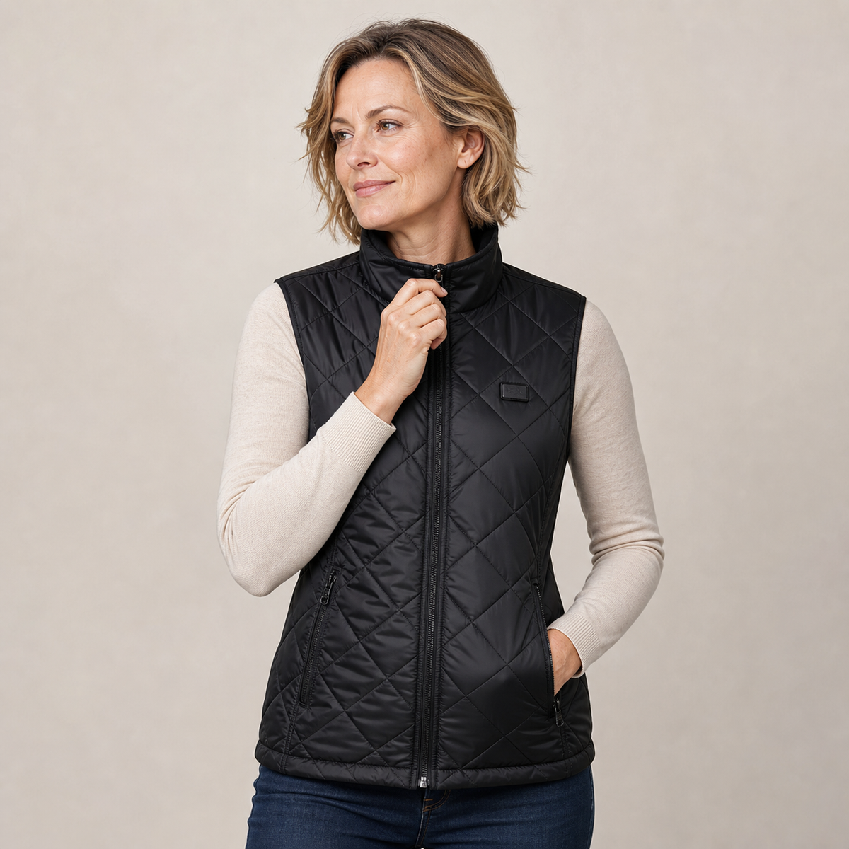 Women's Heated Vest – 9 Heating Zones, Black – image 1