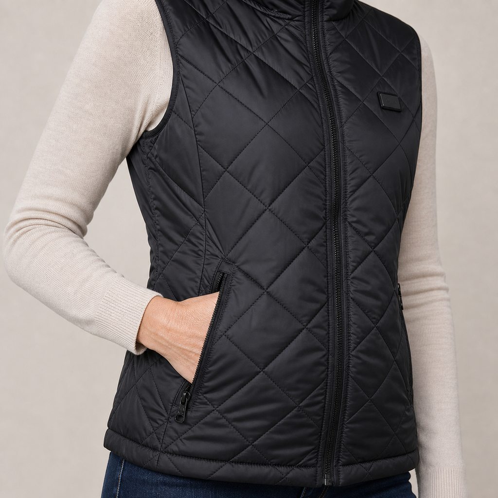 Women's Heated Vest – 9 Heating Zones, Black – image 4