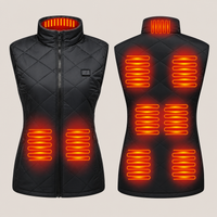 Women's Heated Vest – 9 Heating Zones, Black – image 5