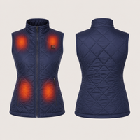 Women's Heated Vest – 4 Heating Zones, Blue – image 5