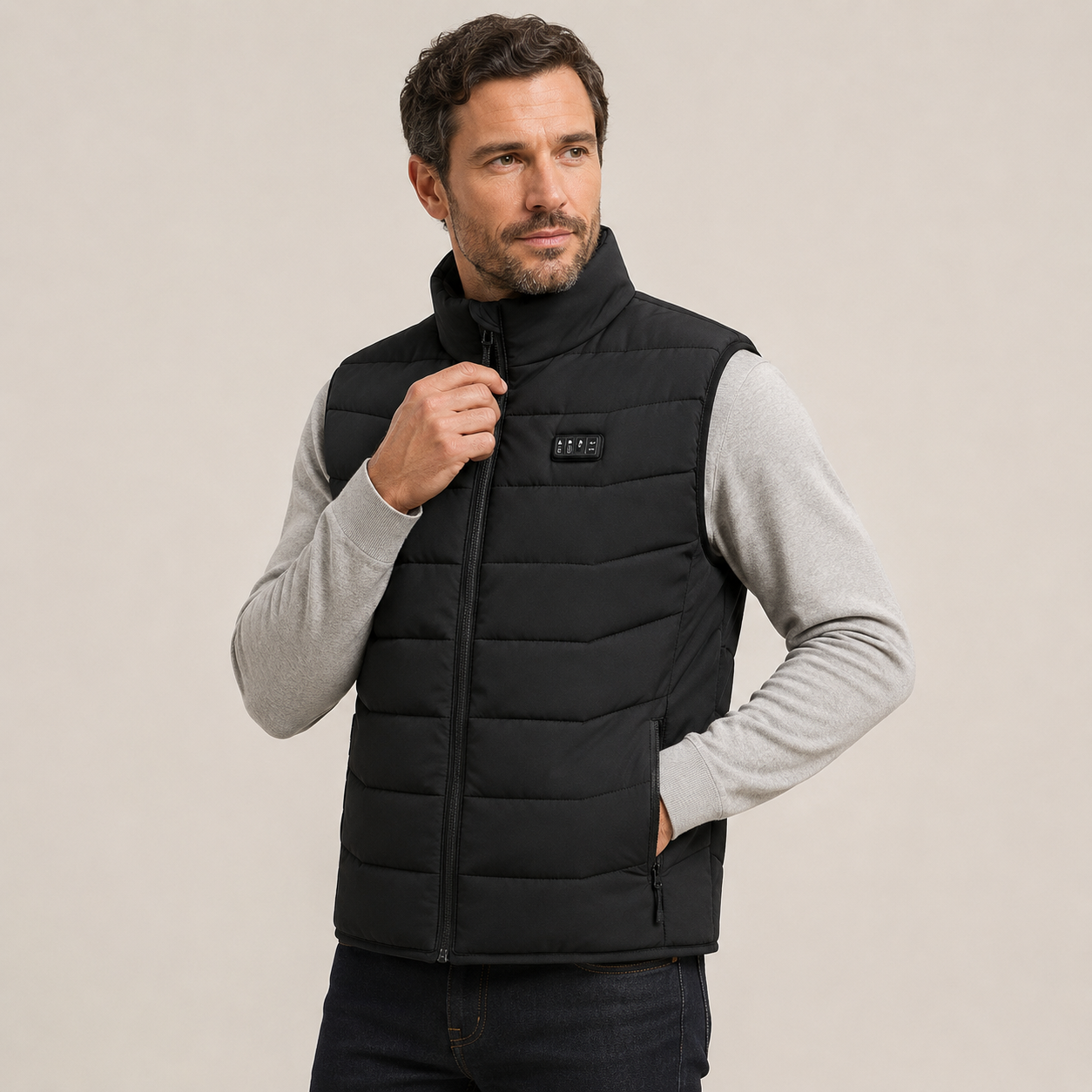 Men's Heated Vest – Black – image 2