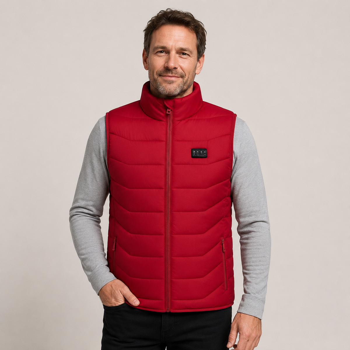 Men's Heated Vest – Red – image 1