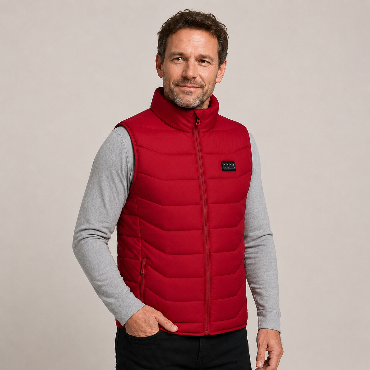 Men's Heated Vest – Red – image 2