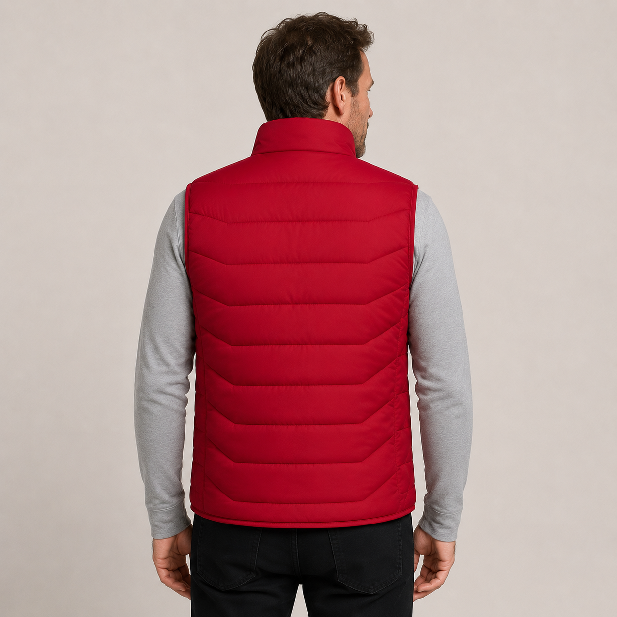 Men's Heated Vest – Red – image 3