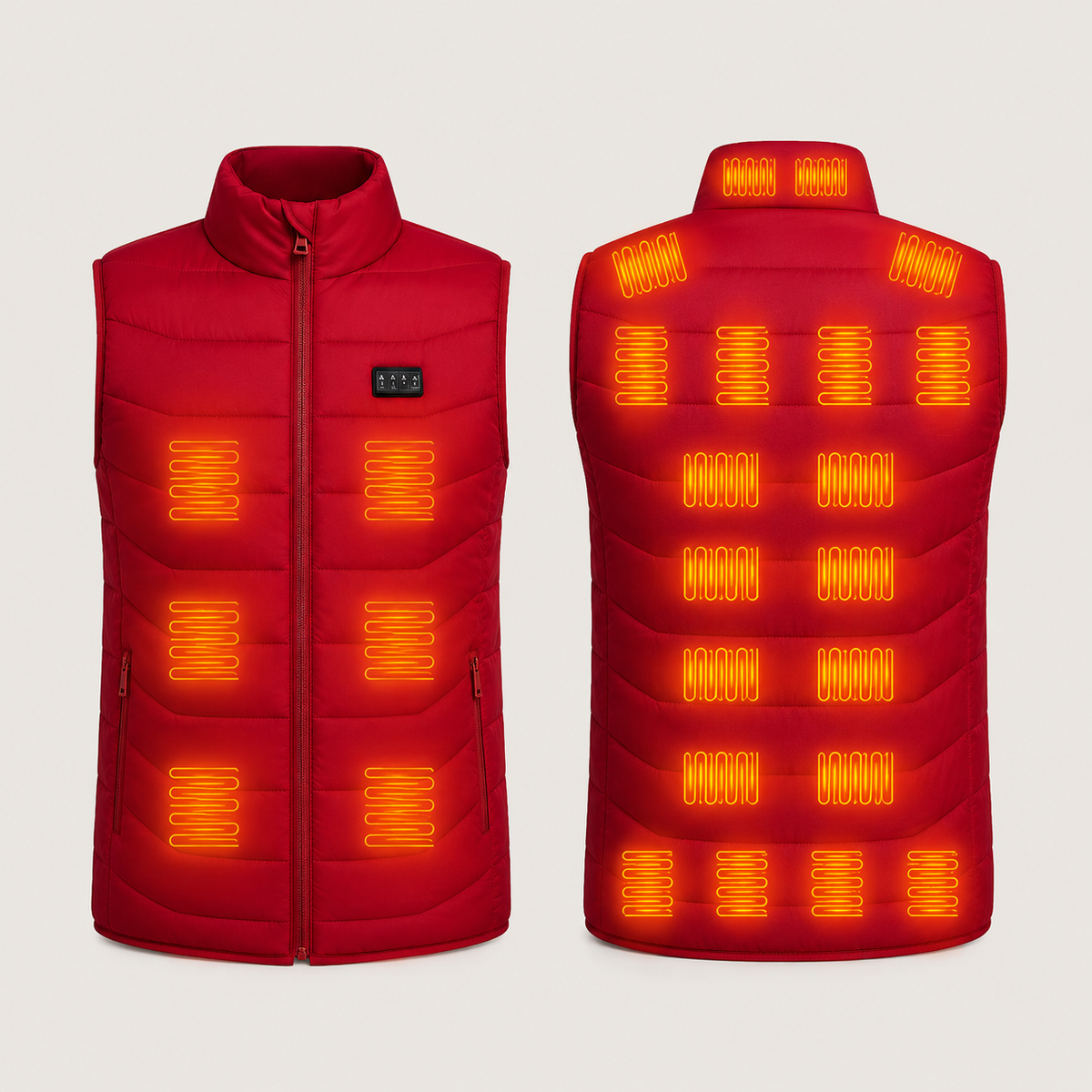 Men's Heated Vest – Red – image 5