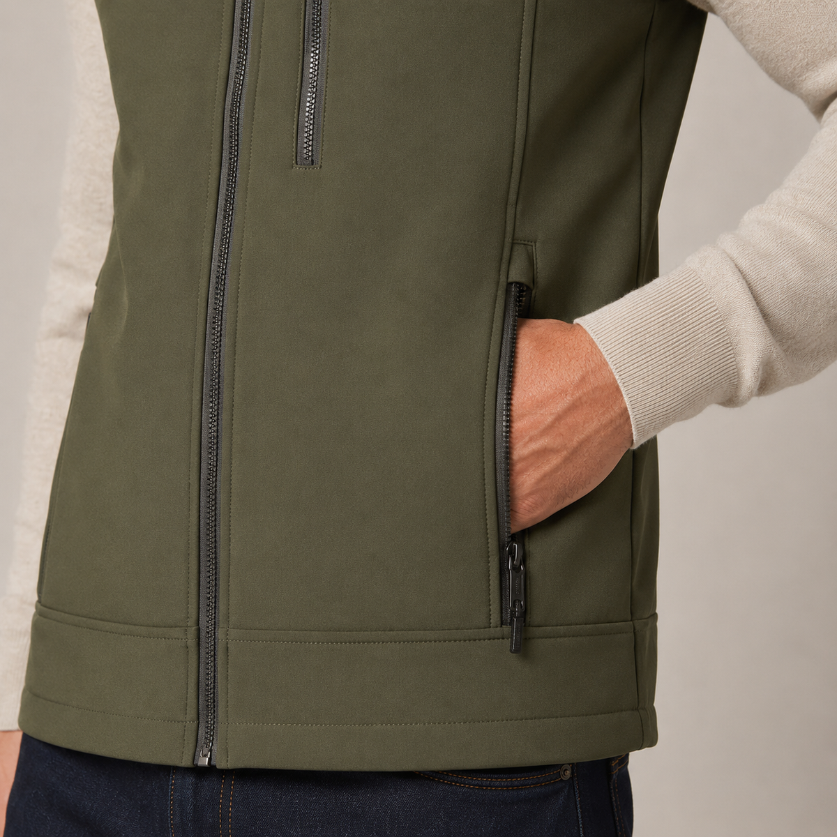 Men's Heated Vest – Green – image 4