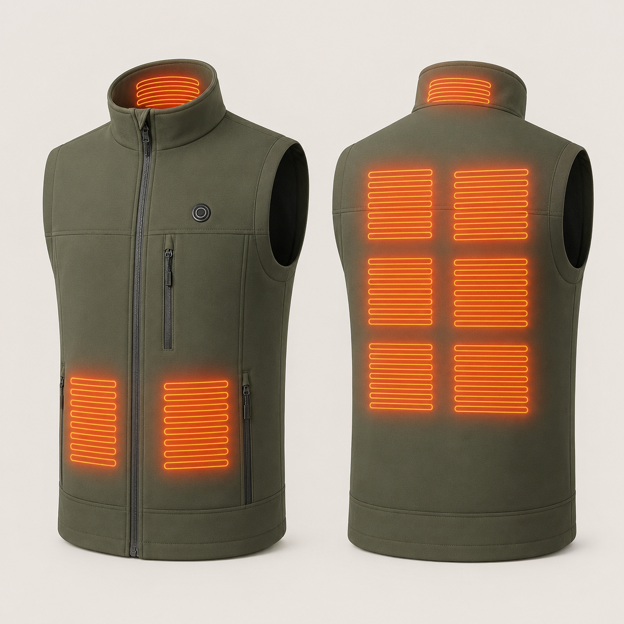 Men's Heated Vest – Green – image 5