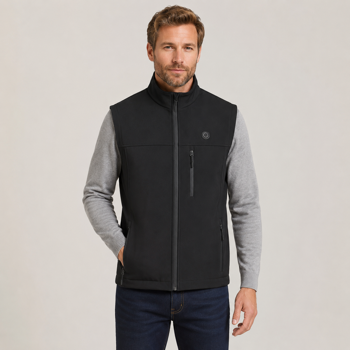Men's Heated Vest – Black – image 1