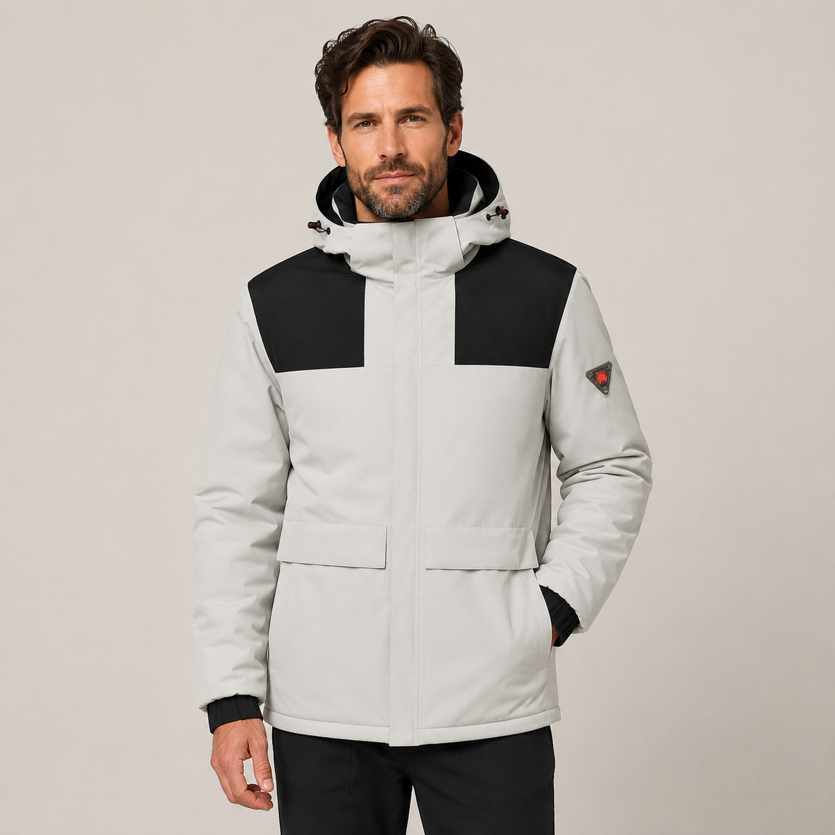 Men's Heated Jacket – Grey & Black – image 1