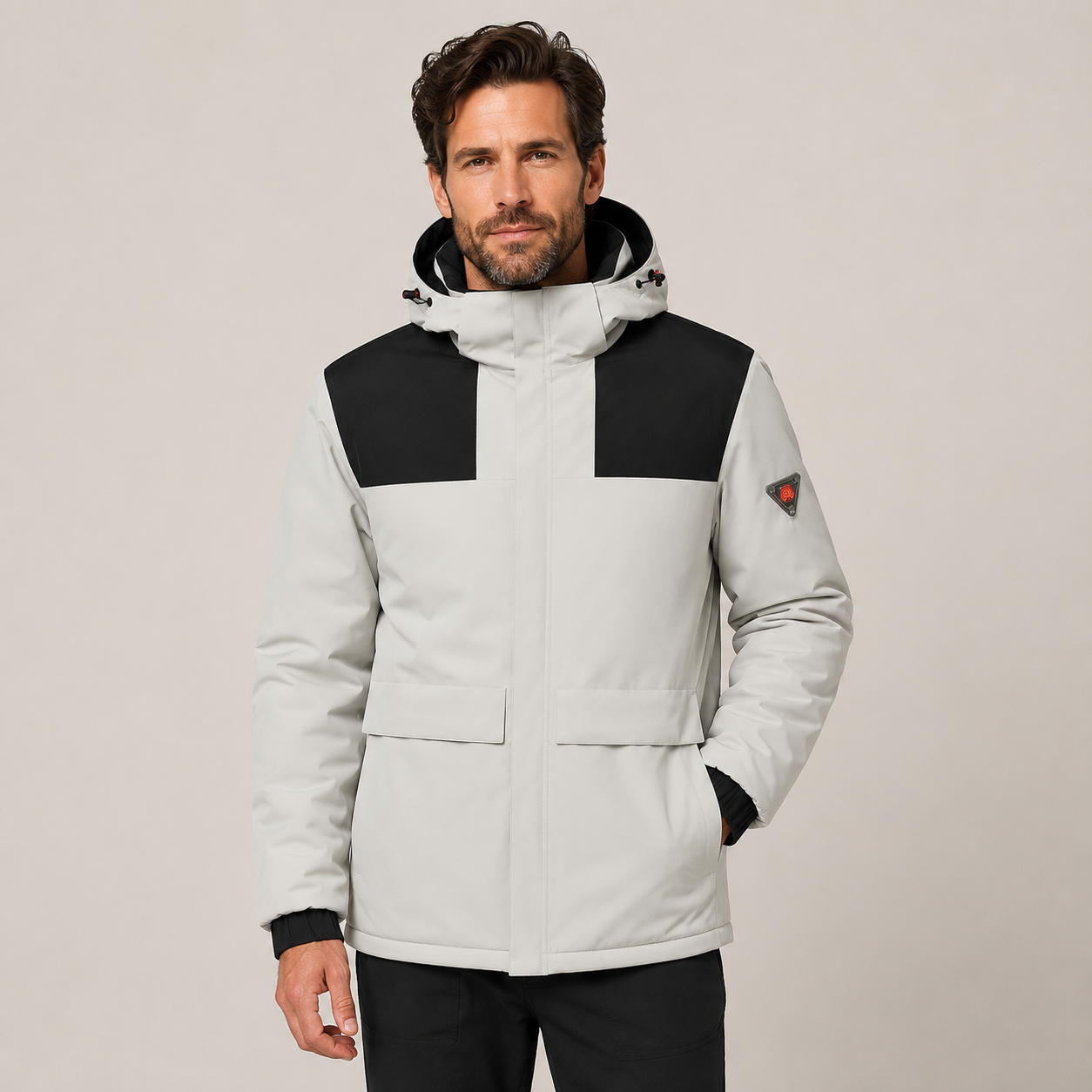 Men's Heated Jacket – Grey & Black – image 1