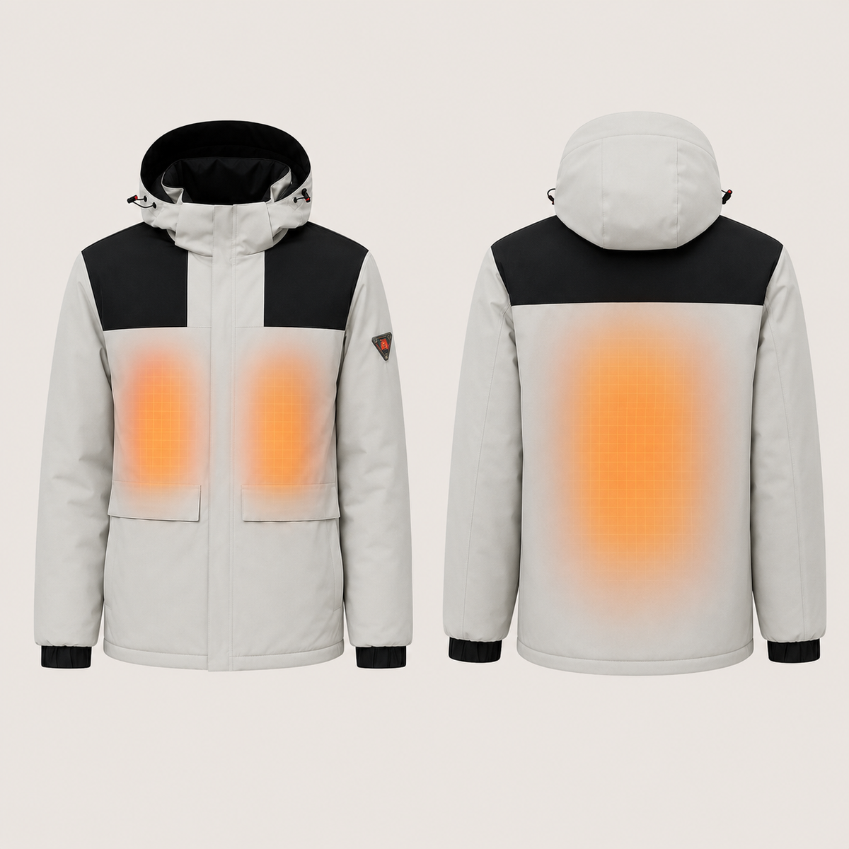 Men's Heated Jacket – Grey & Black – image 5