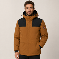 Men's Heated Jacket – Brown – image 1