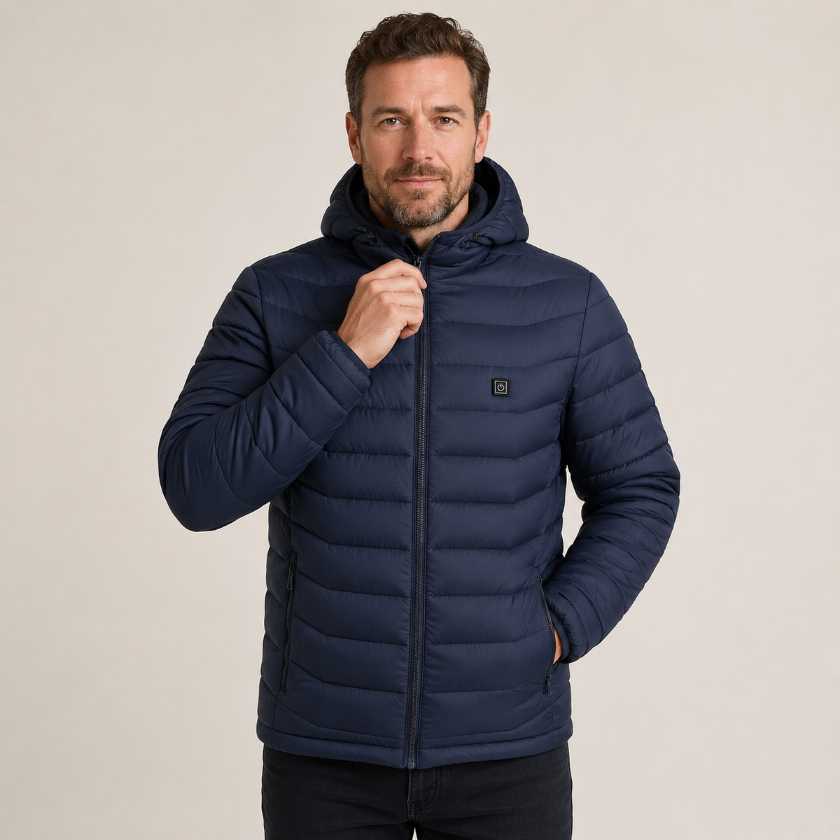Men's Heated Jacket – 9 Heating Zones, Navy – image 1