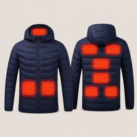 Men's Heated Jacket – 9 Heating Zones, Navy – image 5