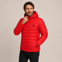 Men's Heated Jacket – 9 Heating Zones, Red – image 2