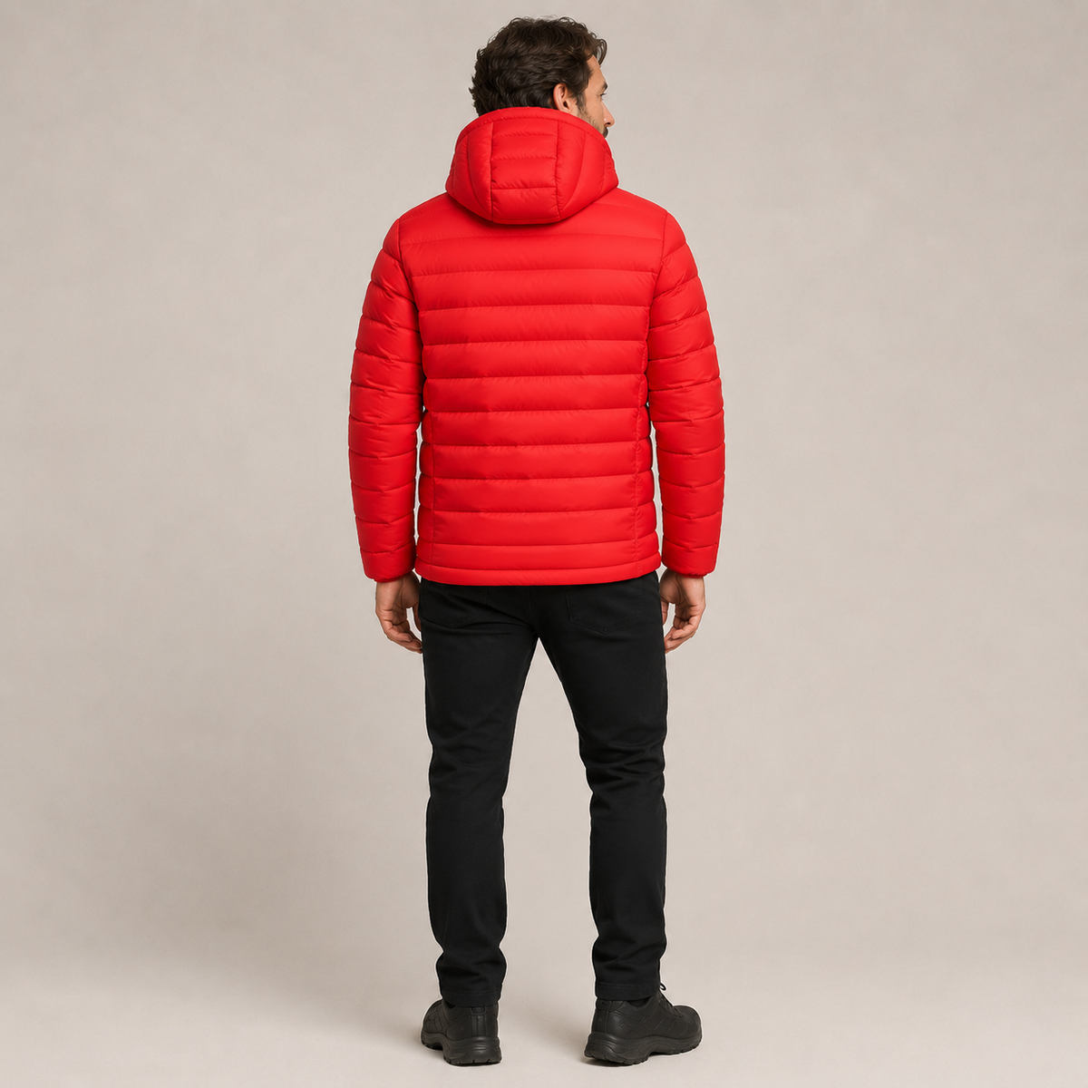 Men's Heated Jacket – 9 Heating Zones, Red – image 3