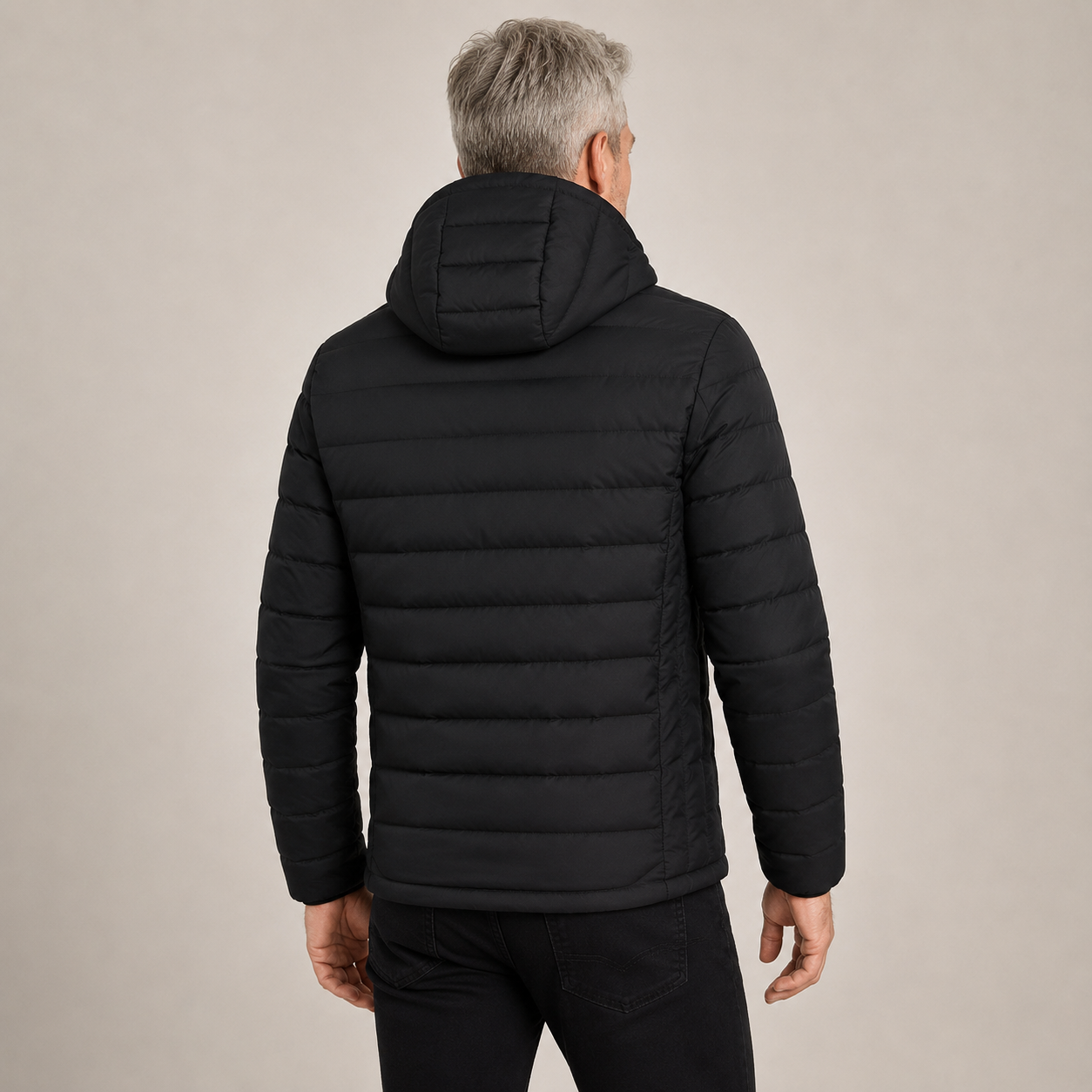 Men's Heated Jacket – 9 Heating Zones, Black – image 3