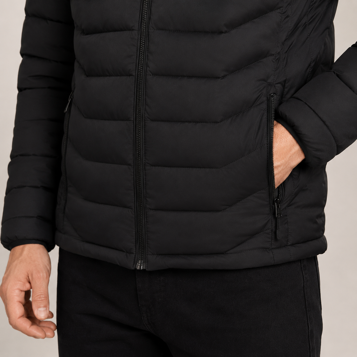 Men's Heated Jacket – 9 Heating Zones, Black – image 4
