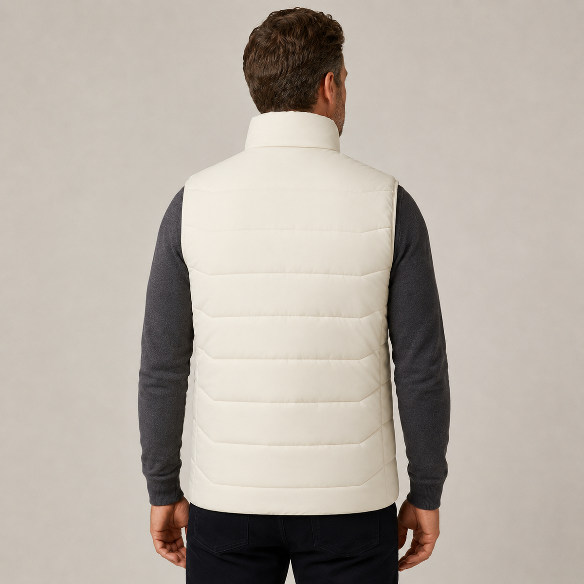 Men's Heated Vest – White – image 3