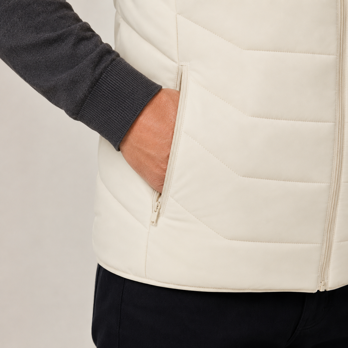 Men's Heated Vest – White – image 4