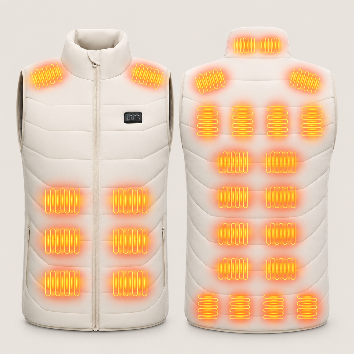 Men's Heated Vest – White – image 5