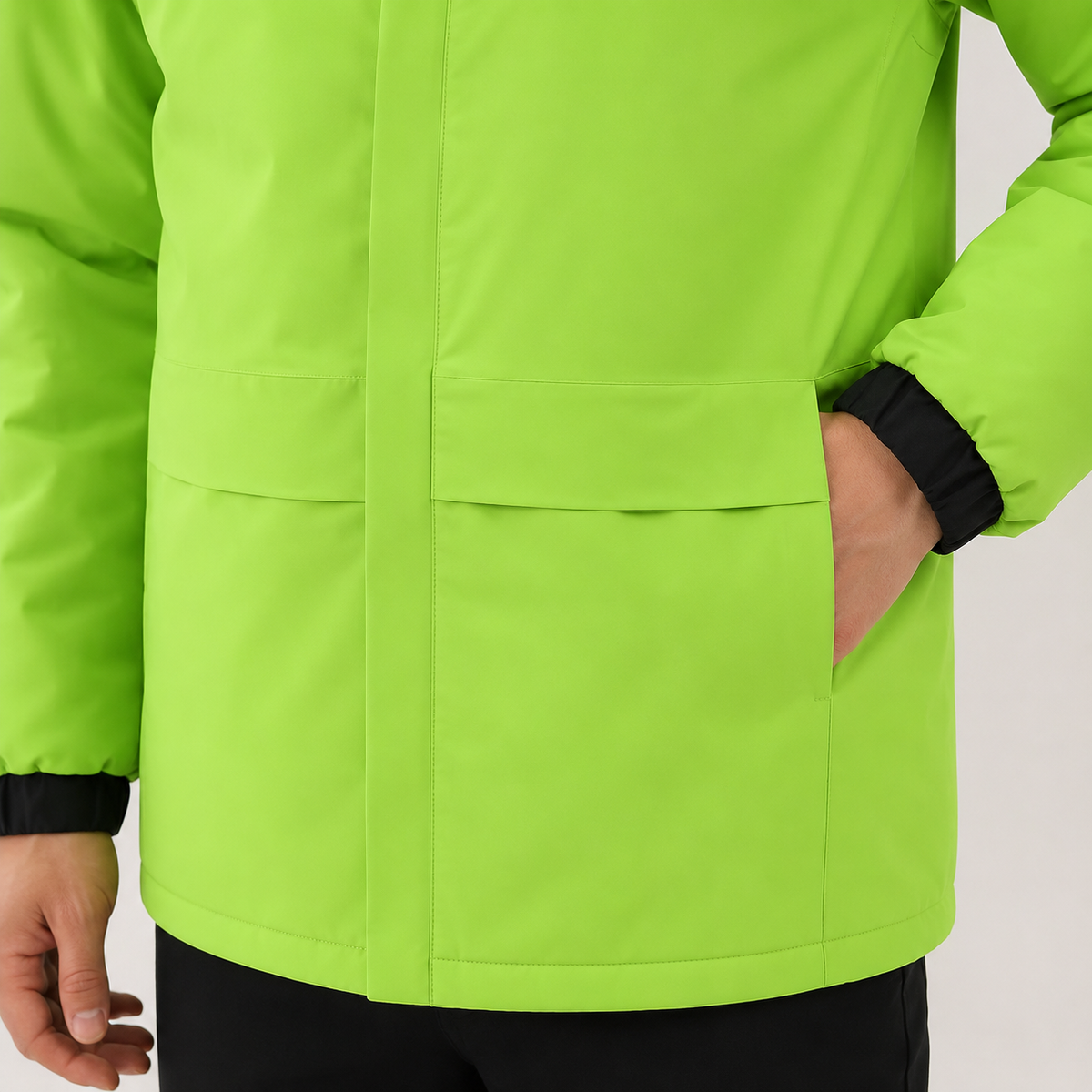 Men's Heated Jacket – Neon Green – image 4