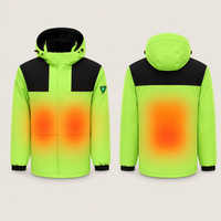 Men's Heated Jacket – Neon Green – image 5