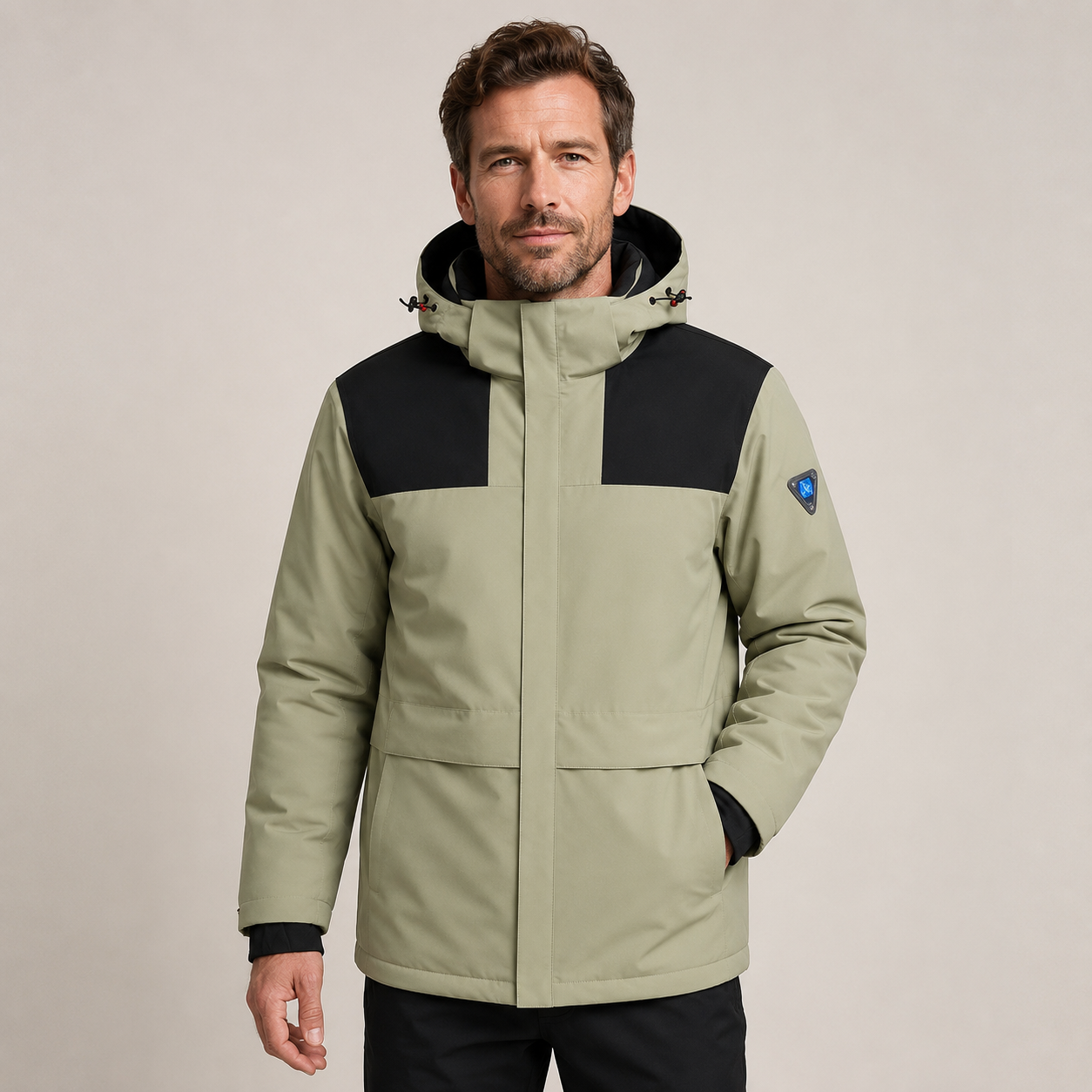 Men's Heated Jacket – Khaki – image 1