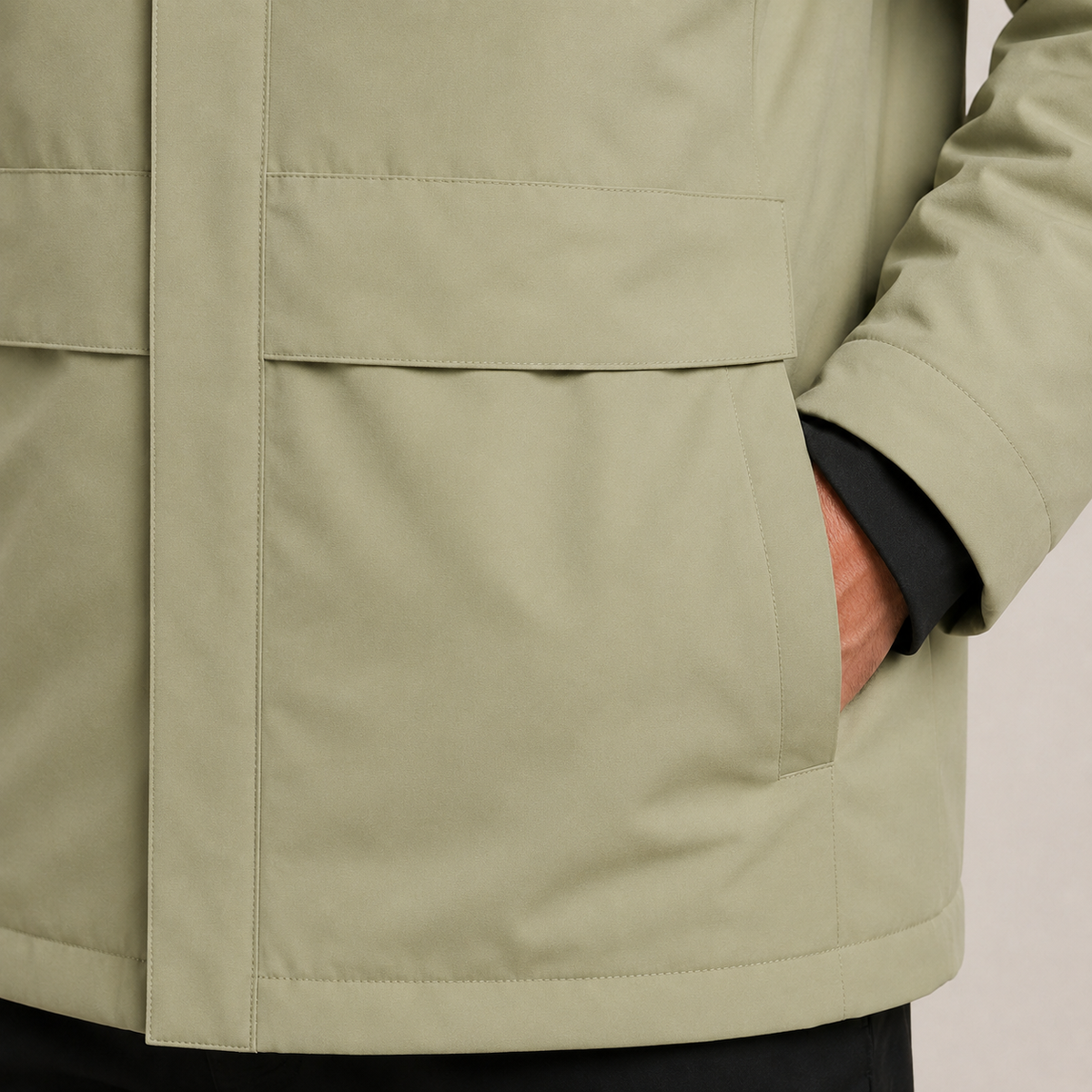 Men's Heated Jacket – Khaki – image 4