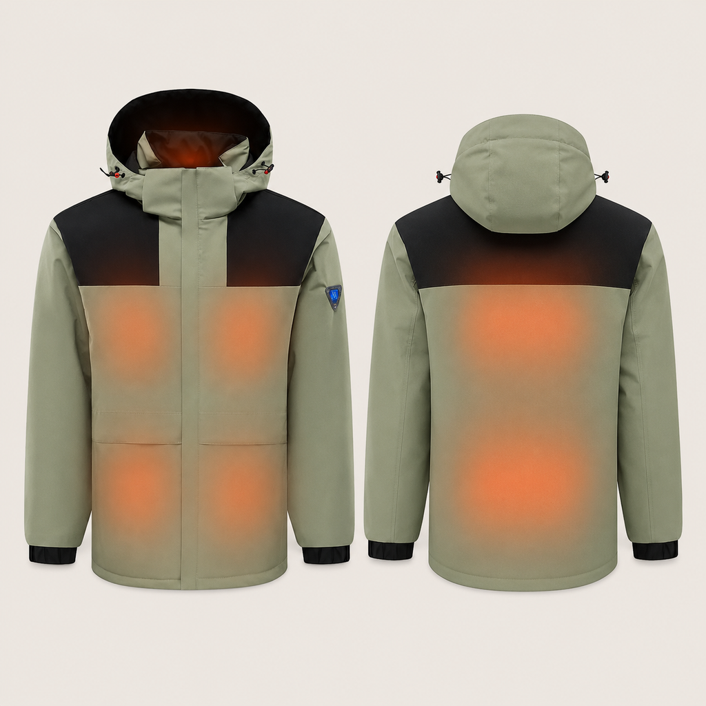 Men's Heated Jacket – Khaki – image 5