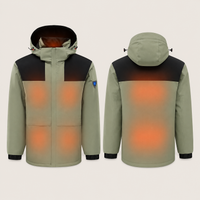 Men's Heated Jacket – Khaki – image 5